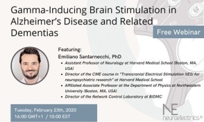 WEBINAR NE - Gamma-Inducing Brain Stimulation in Alzheimer’s Disease and Related Dementias